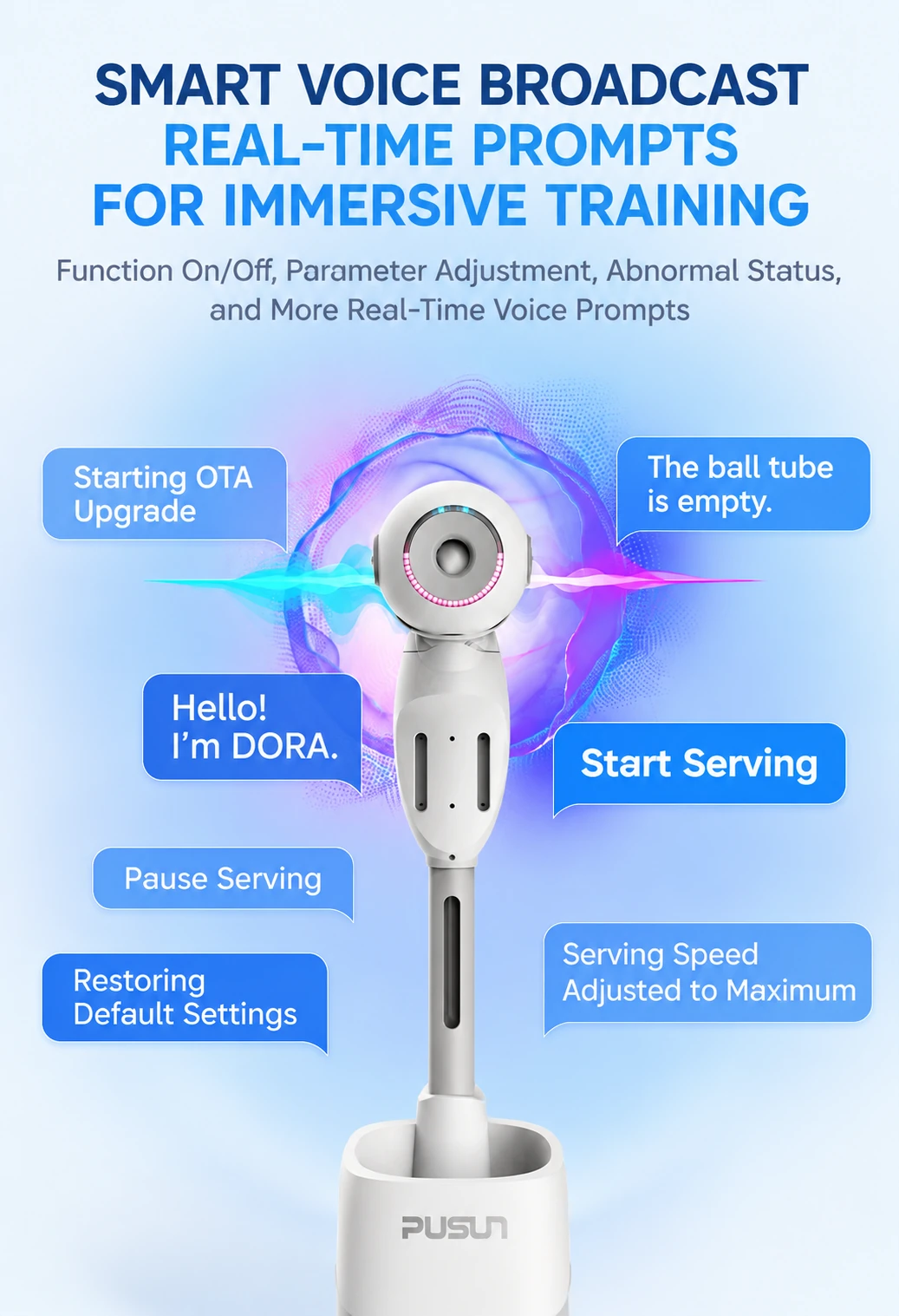 DORA MAX Table Tennis Robot — product detail 5