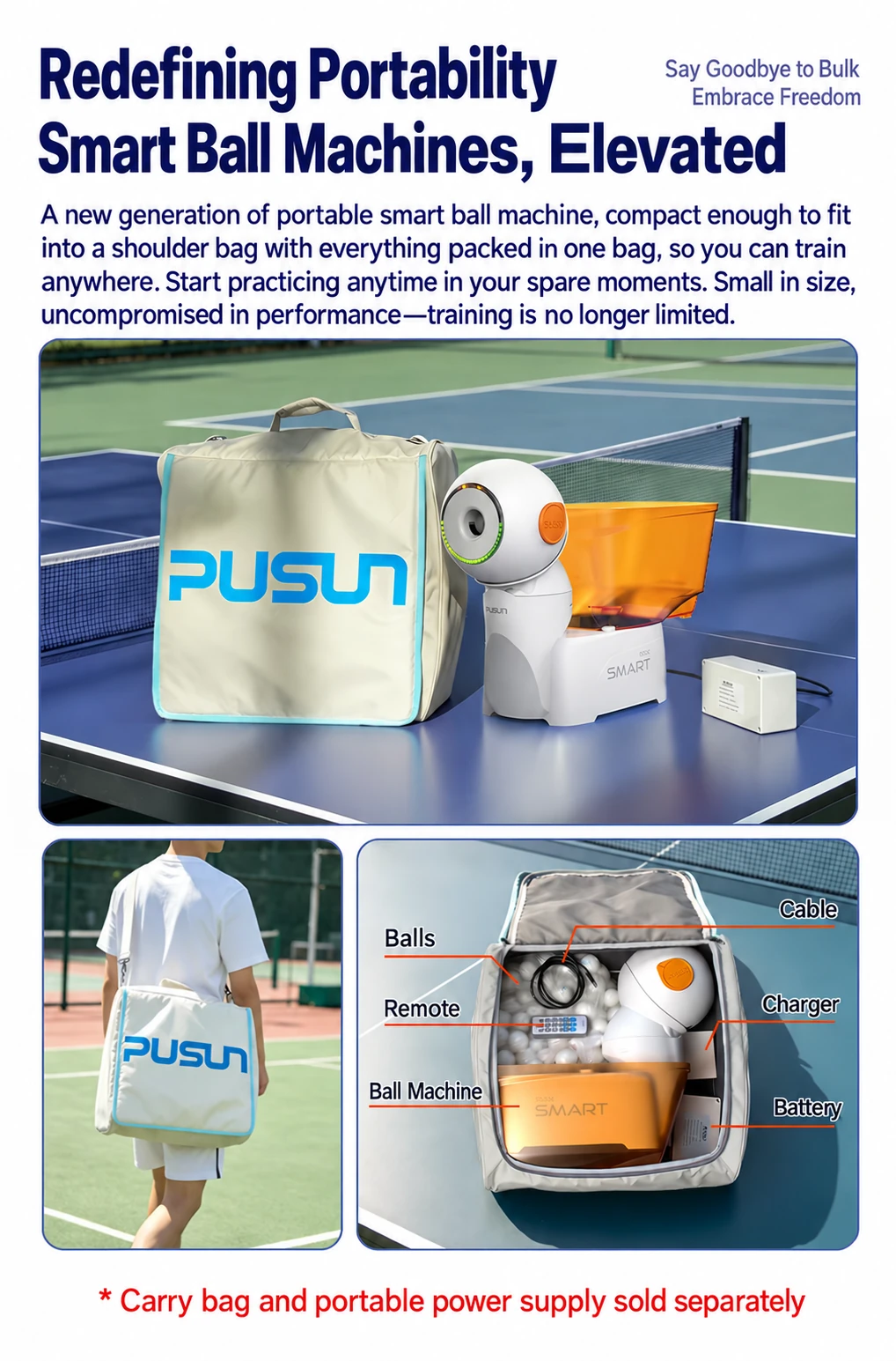 DORA Smart Pro Table Tennis Robot — product detail 6