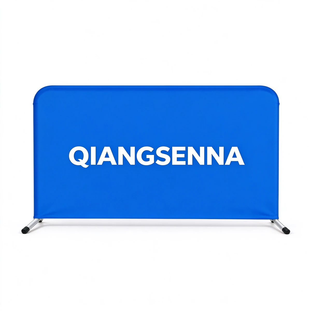 Blue QIANGSENNA stretch fabric barrier with galvanized steel frame