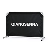 Black Qiangsenna barrier with a galvanized steel frame on a white background