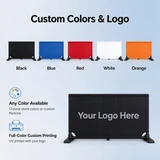 Custom colors and logo printing for the QIANGSENNA PVC court barrier