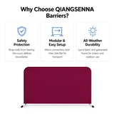 Modular QIANGSENNA court barriers for boundary marking and indoor or outdoor use